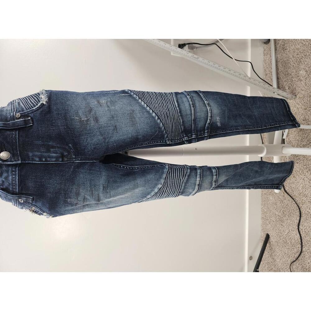 Rock Revival Moto Nelrose Jeans Sz 28 EUC